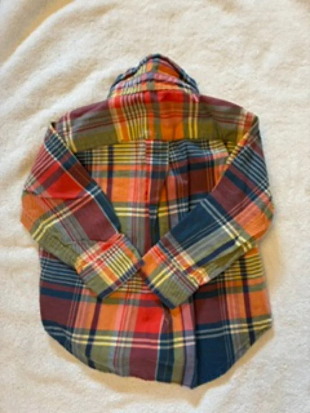 Ralph Lauren Plaid Multicolored Long Sleeve Button Down Shirt Size 12M